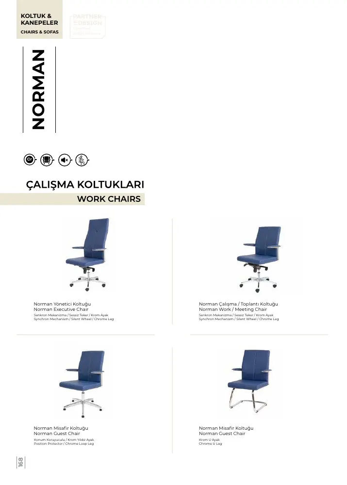 NORMAN Bürostuhl - Doxa - Bürostühle | Çağrı Ofis
