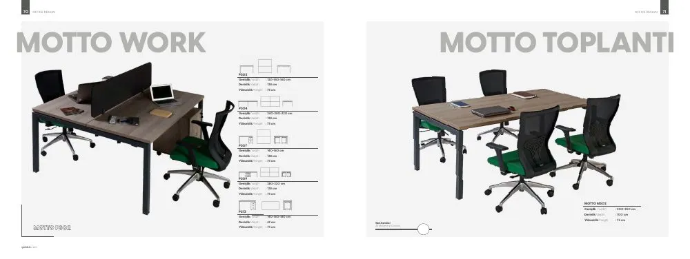 MOTTO TOPLANTI Meeting Table Series — Goldsit