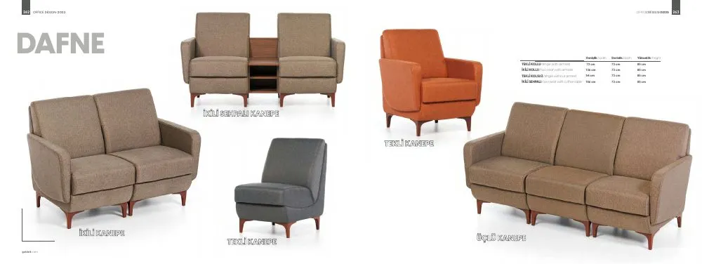 DAFNE Bürosofa — Goldsit
